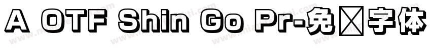 A OTF Shin Go Pr字体转换